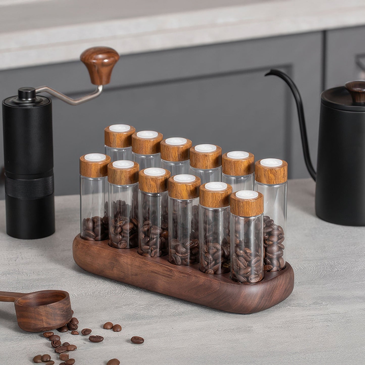 Barista Coffee Bean Storage Tube Set