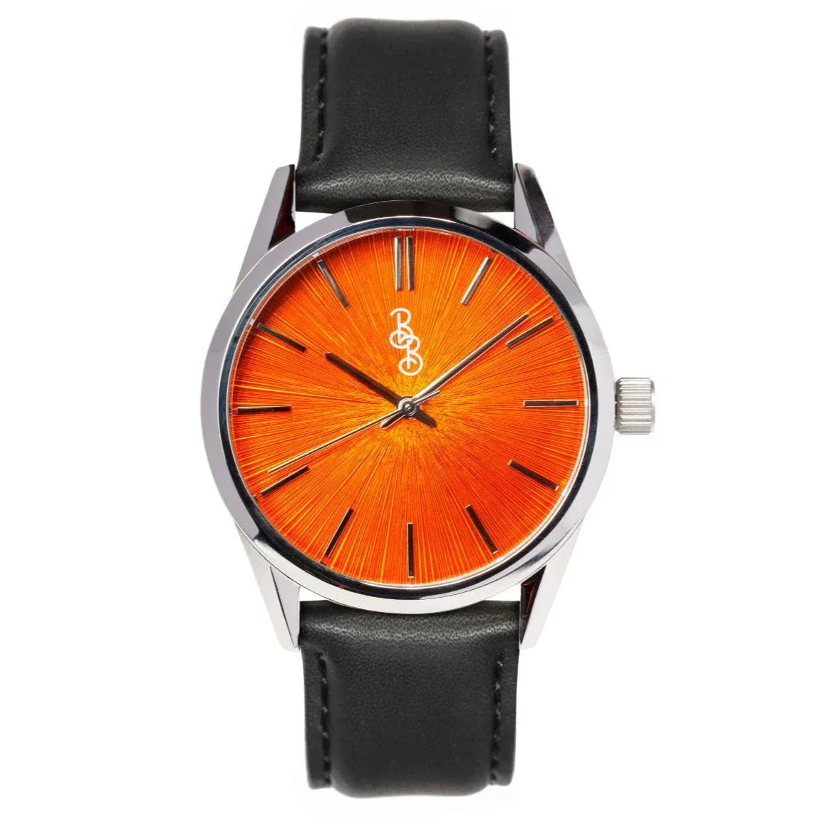 Orange_Sunburst_on_Black_Leather - shoponestop.store