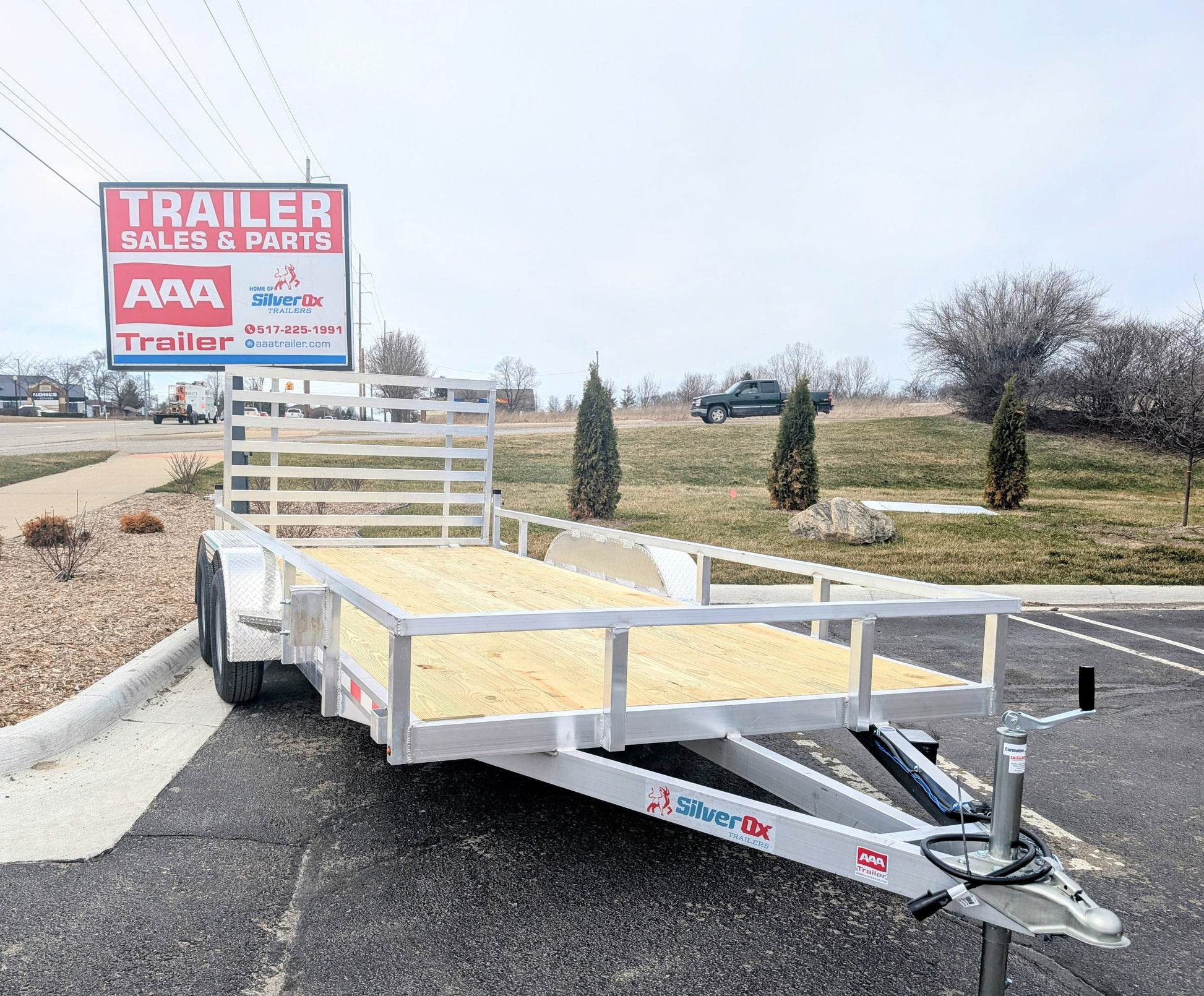 Silver Ox 7x16 Tandem Axle Aluminum Utility Trailer