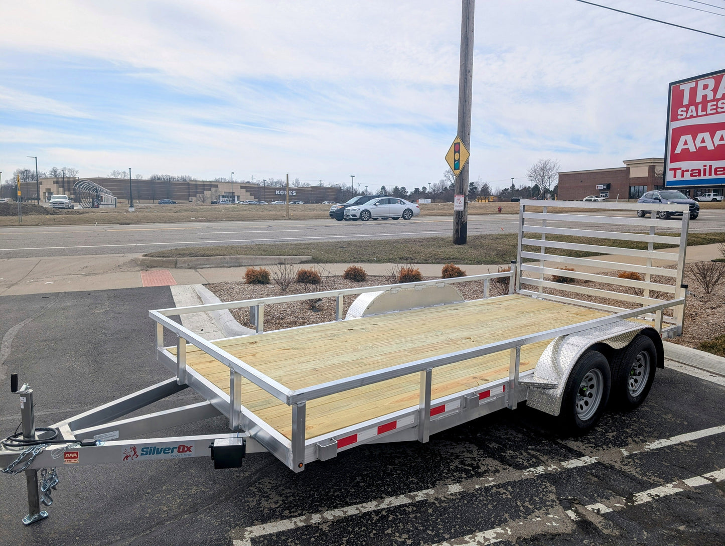 Silver Ox 7x16 Tandem Axle Aluminum Utility Trailer