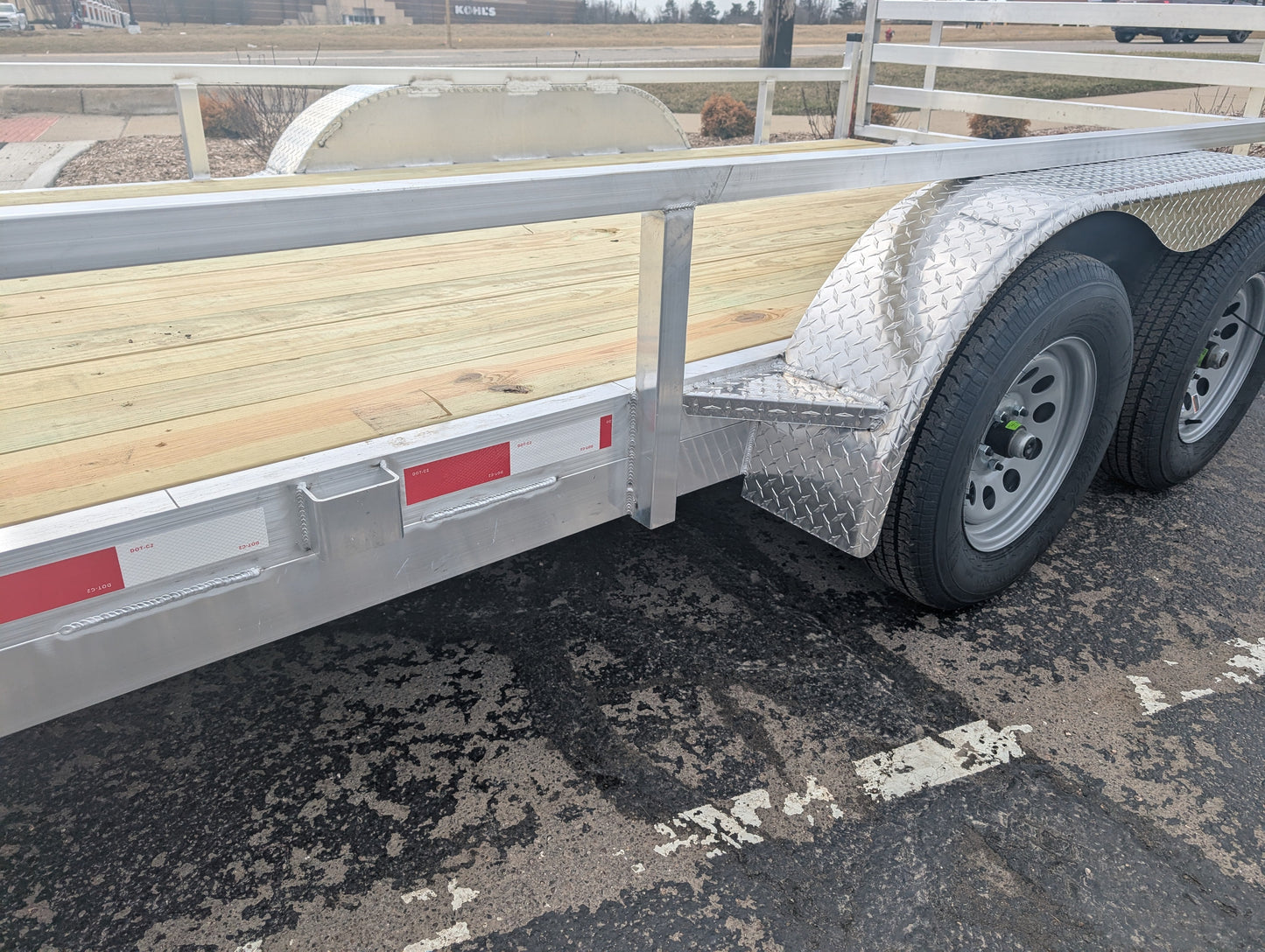 Silver Ox 7x16 Tandem Axle Aluminum Utility Trailer