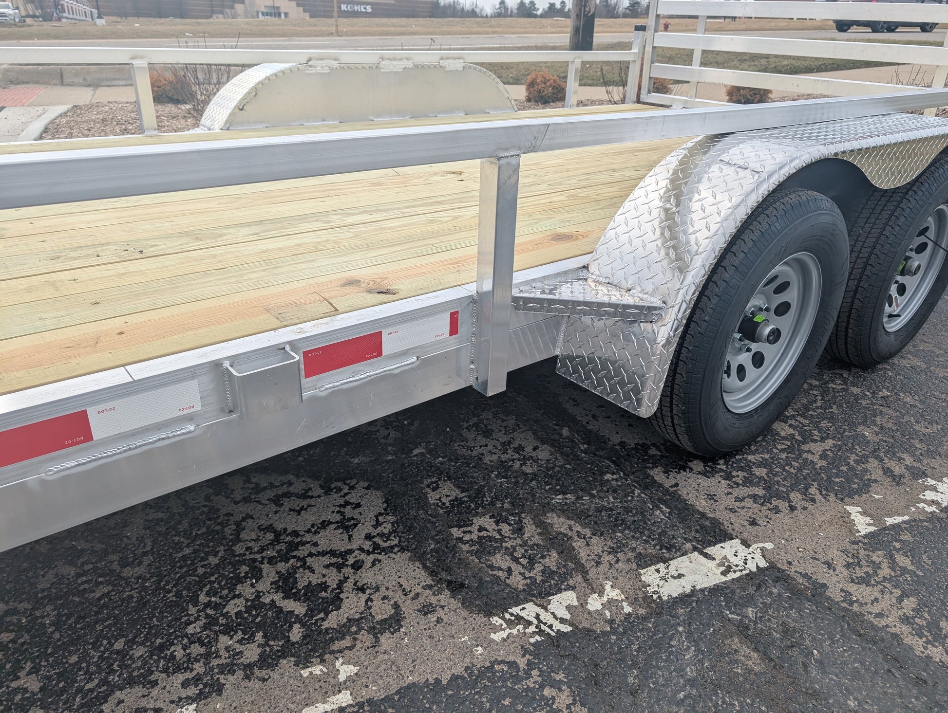 Silver Ox 7x16 Tandem Axle Aluminum Utility Trailer