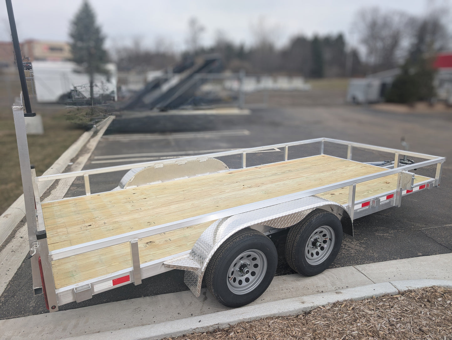 Silver Ox 7x16 Tandem Axle Aluminum Utility Trailer
