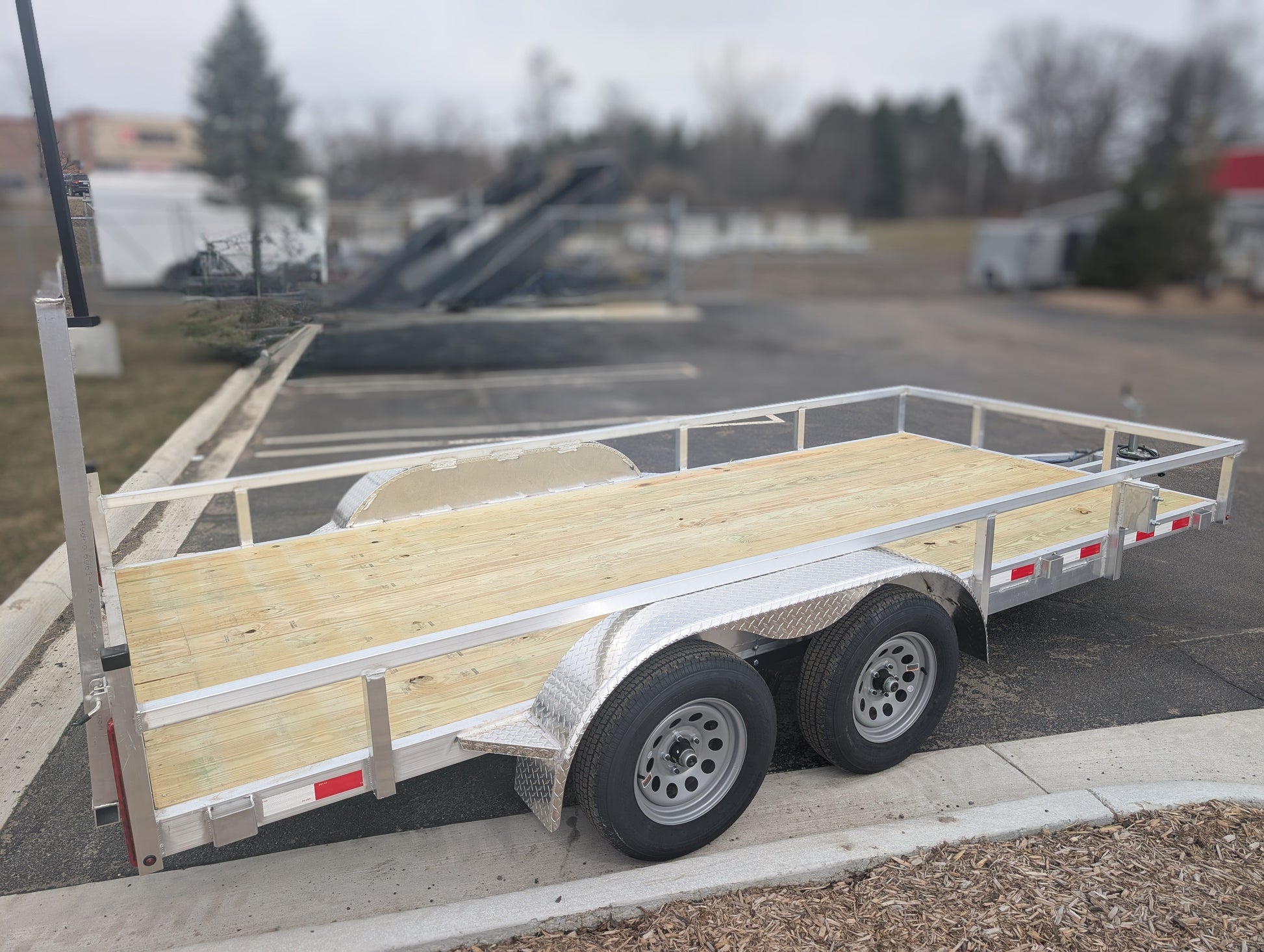 Silver Ox 7x16 Tandem Axle Aluminum Utility Trailer