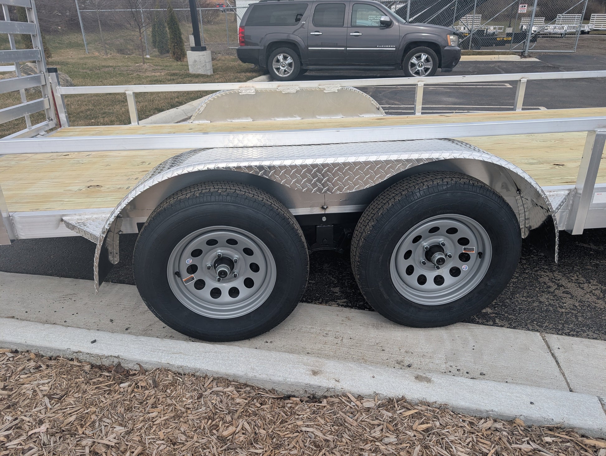 Silver Ox 7x16 Tandem Axle Aluminum Utility Trailer