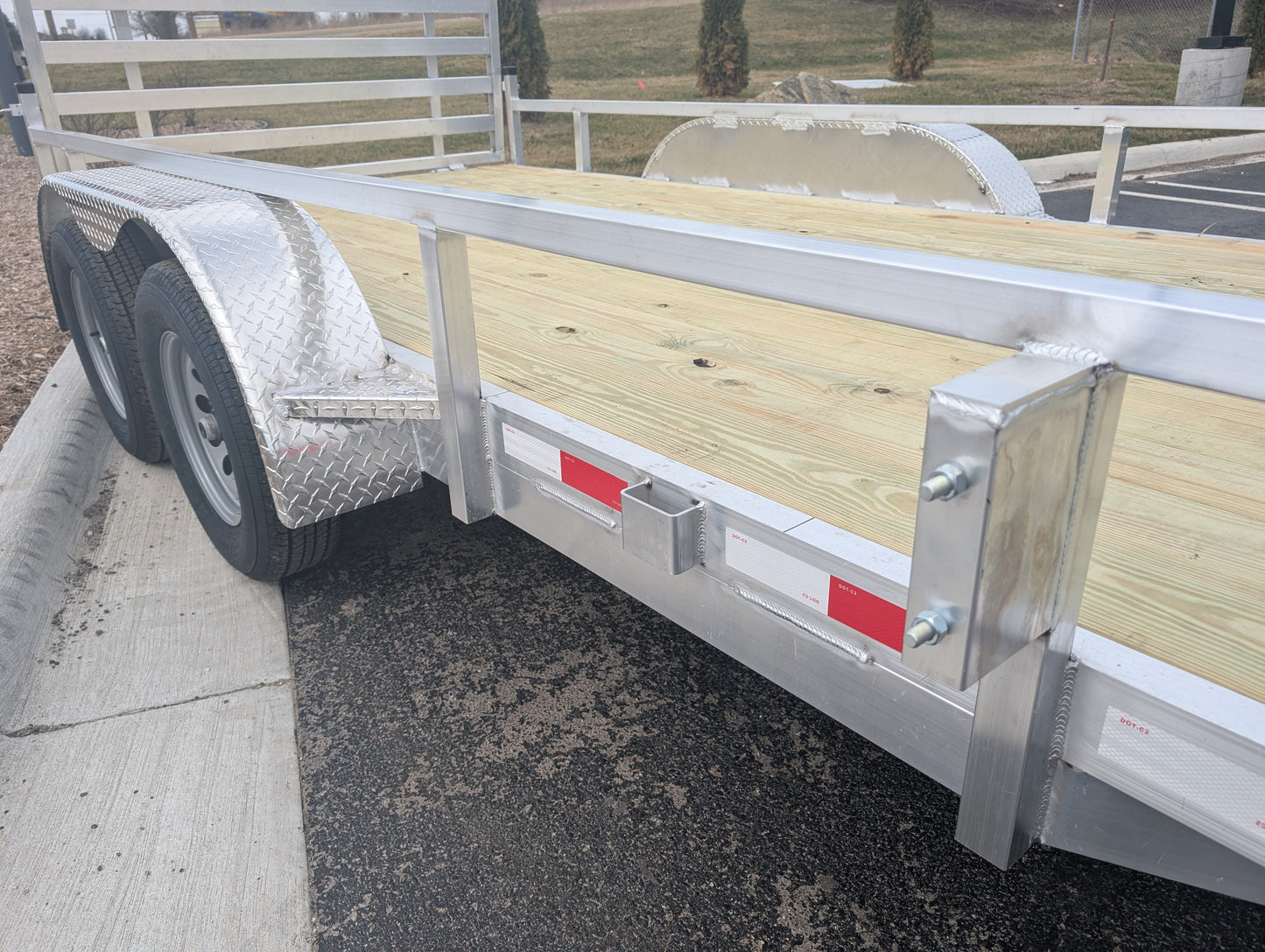 Silver Ox 7x16 Tandem Axle Aluminum Utility Trailer