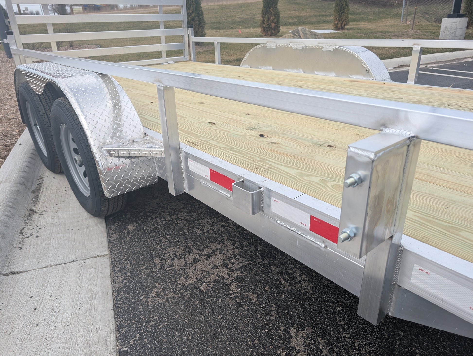 Silver Ox 7x16 Tandem Axle Aluminum Utility Trailer