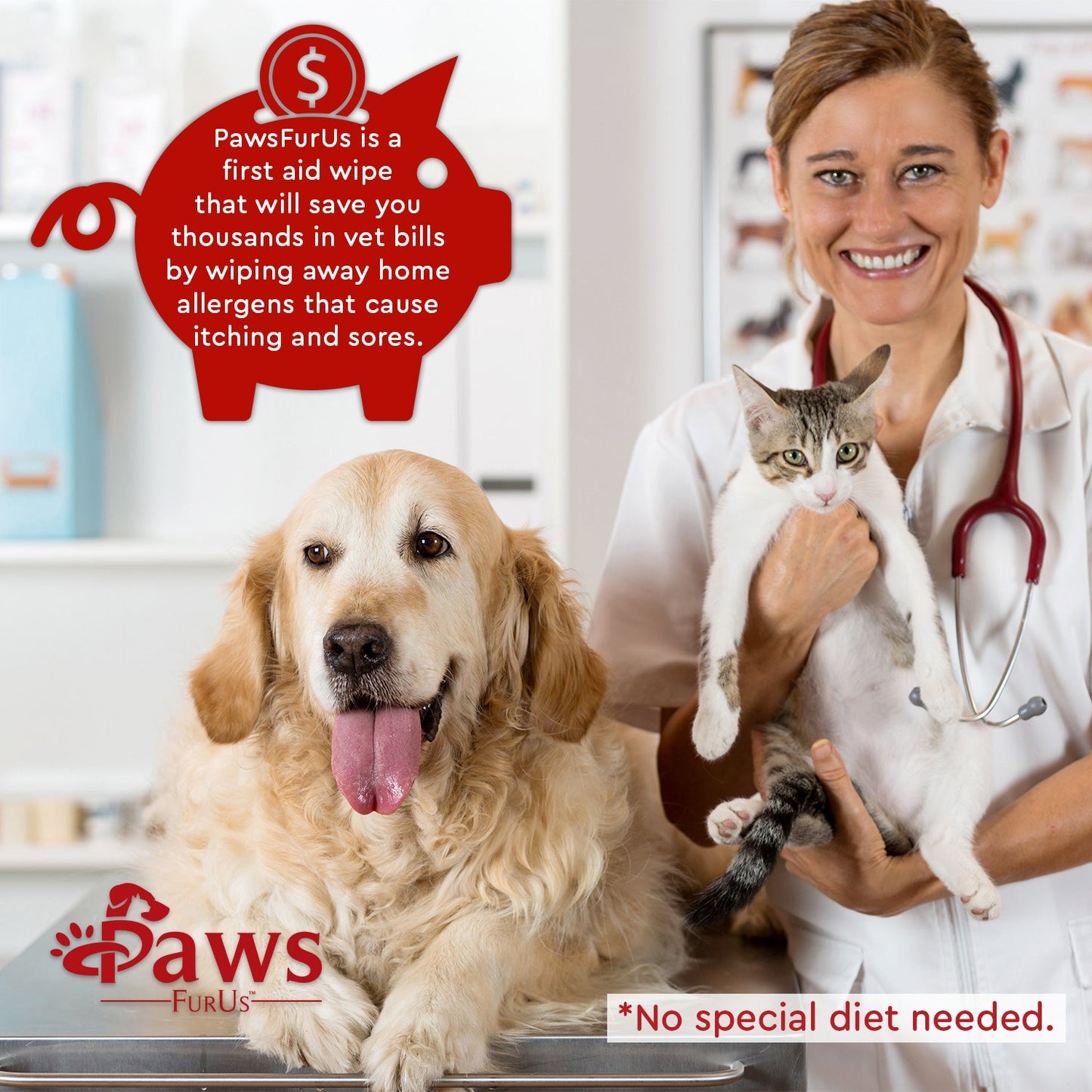 PawsFurUs® Pet Wipes