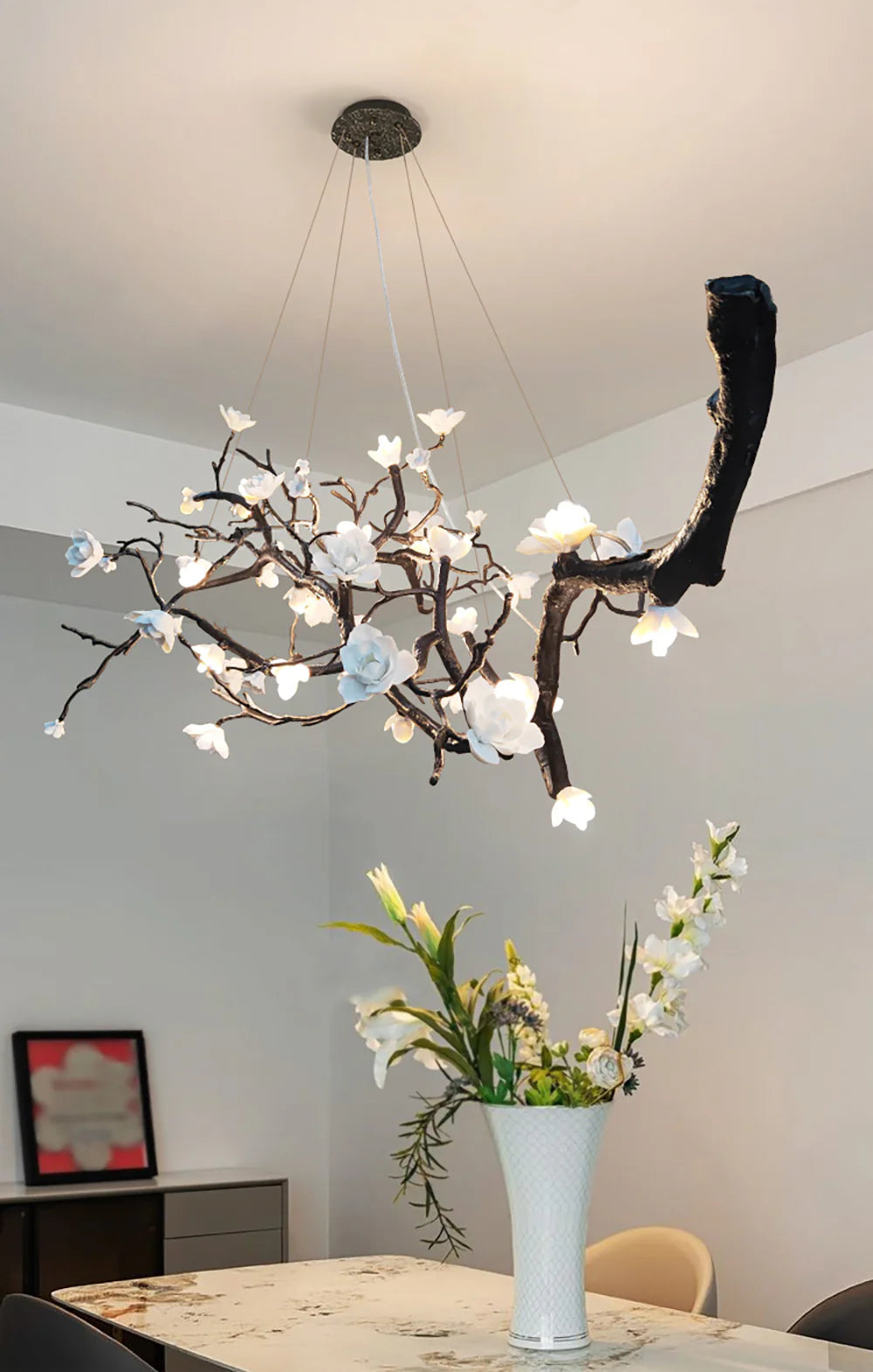 Plum Tree Branch Chandelier