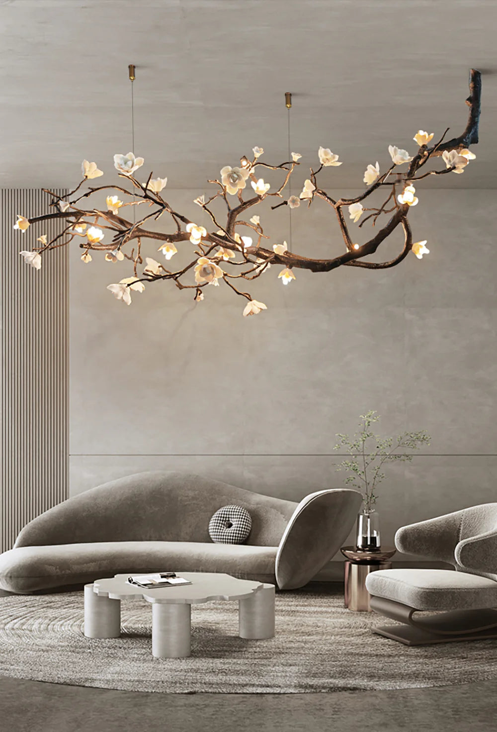 Plum Tree Branch Chandelier