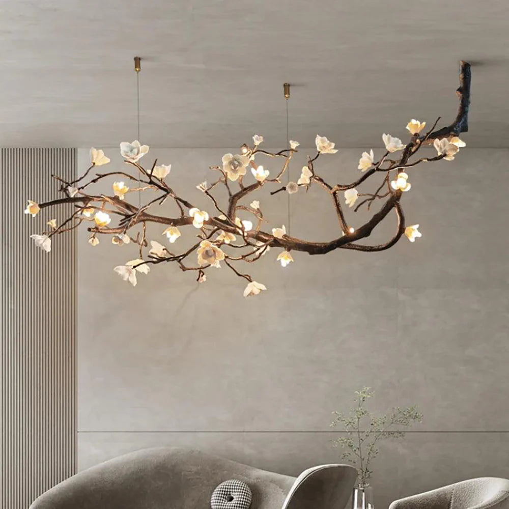 Plum Tree Branch Chandelier