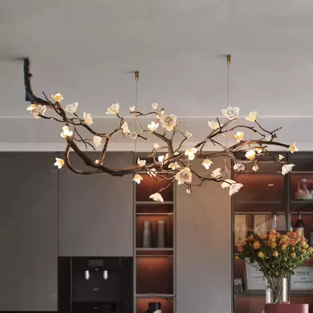 Plum Tree Branch Chandelier