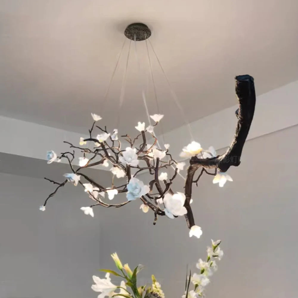 Plum Tree Branch Chandelier