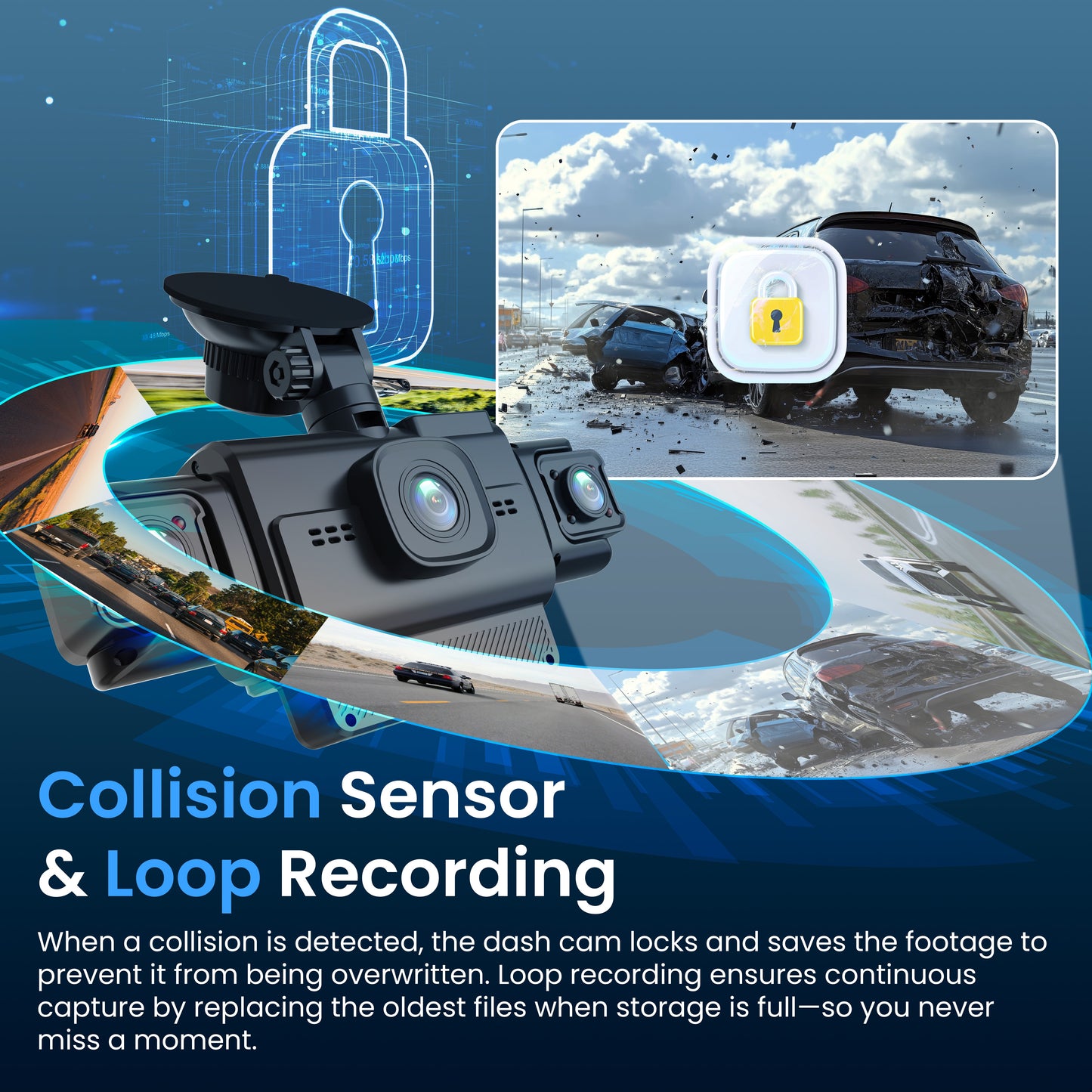 Rexing R4-RD 4-Channel Dash Cam with All-Around 1080p