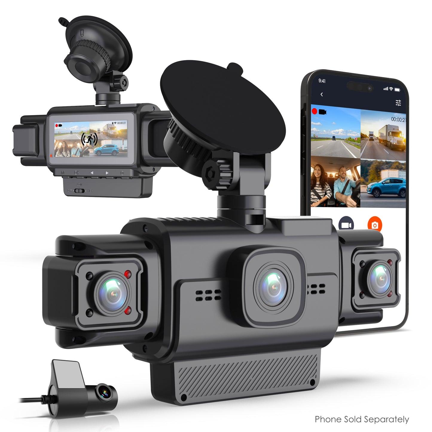 Rexing R4-RD 4-Channel Dash Cam with All-Around 1080p