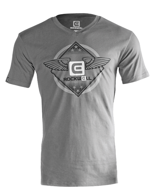 Men's Gray Fly Time V-Neck