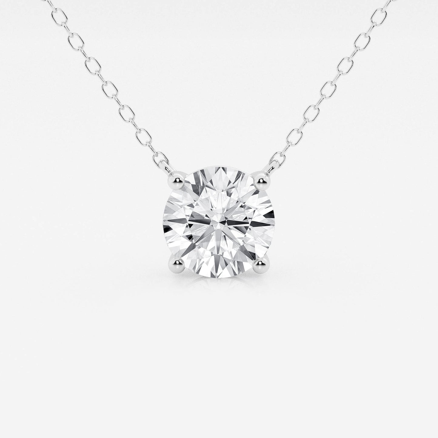 2.00 CTW Lab Grown Round F/G VS1 Diamond Floating Solitaire Pendant