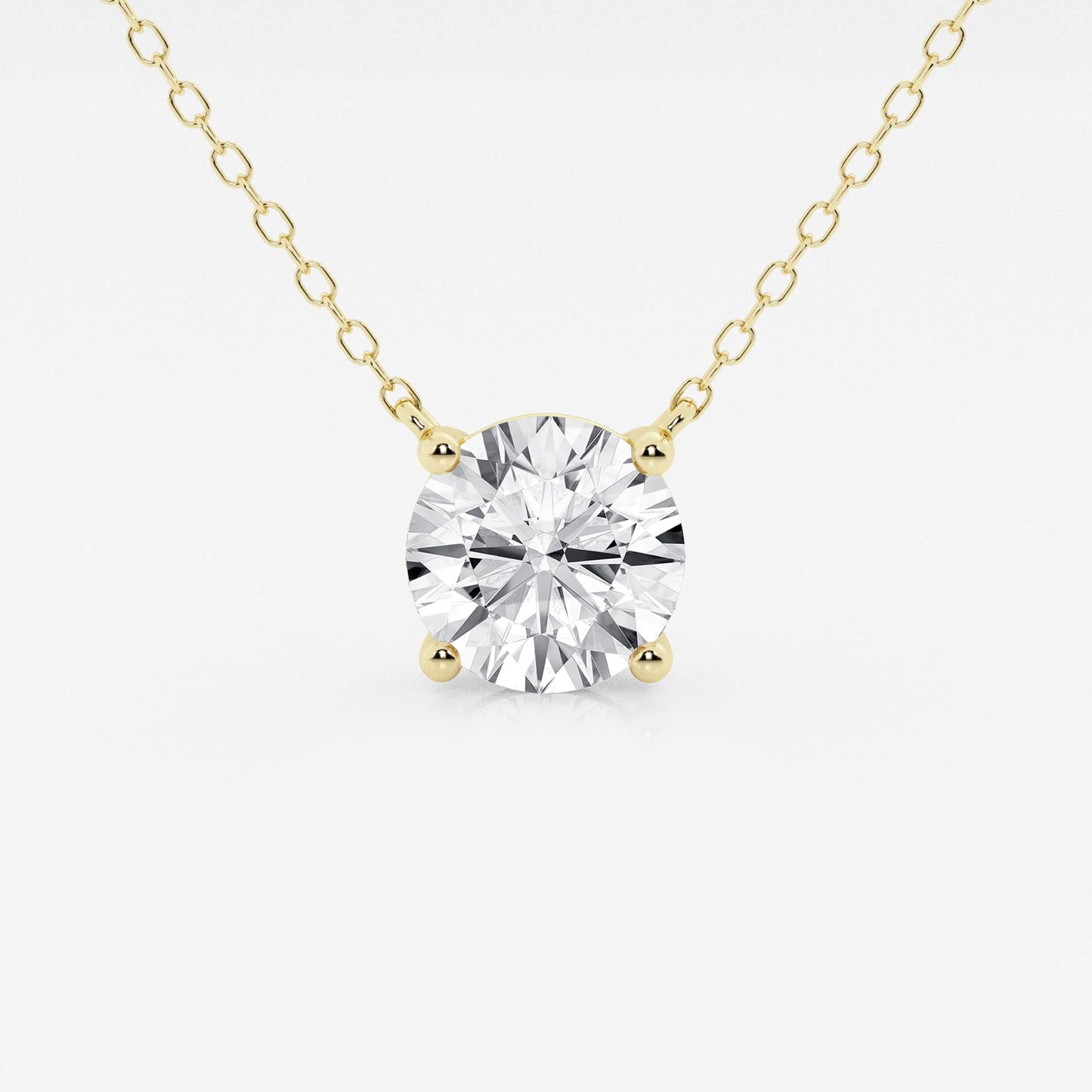 2.00 CTW Lab Grown Round F/G VS1 Diamond Floating Solitaire Pendant
