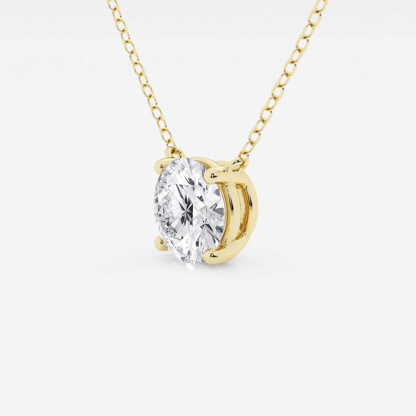2.00 CTW Lab Grown Round F/G VS1 Diamond Floating Solitaire Pendant