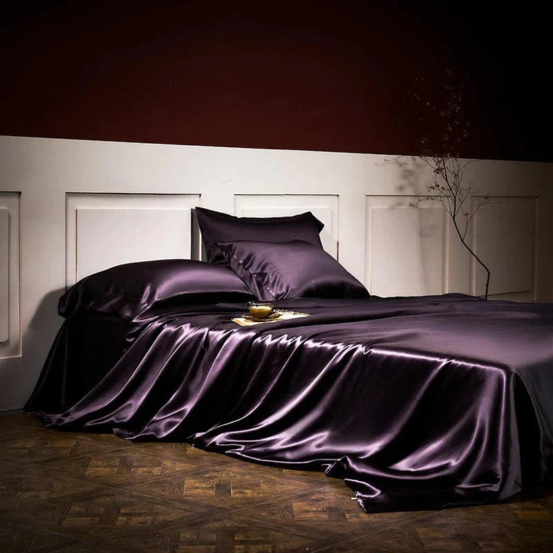 Royalis Rose Gold Luxury Pure Mulberry Silk Bedding Set | 3CARATS