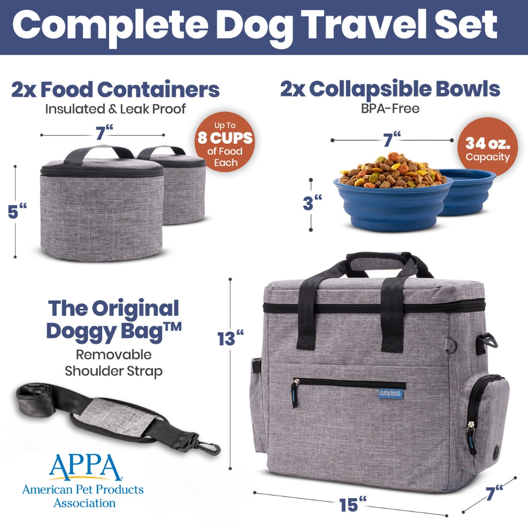 The Original Doggy Bag™ Dog Travel Bag for Supplies