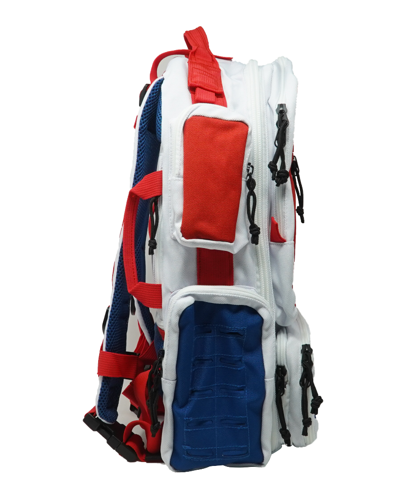 Deluxe Backpack Red White & Blue