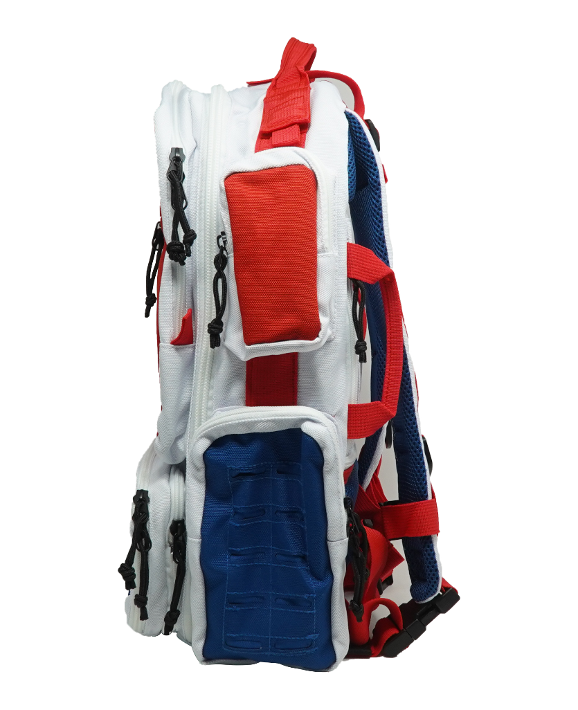 Deluxe Backpack Red White & Blue