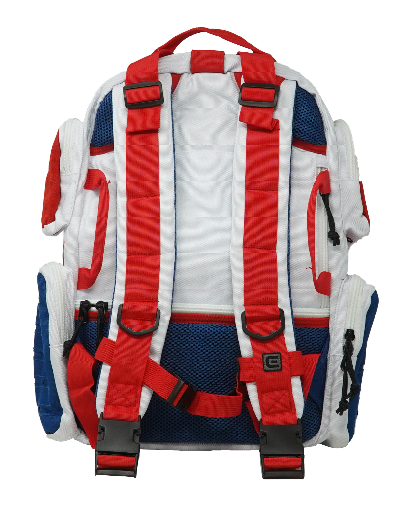 Deluxe Backpack Red White & Blue