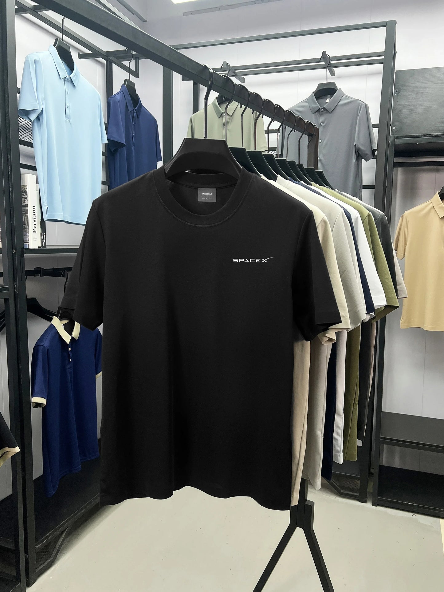 Men’s SPACEX Printed Round Neck T-Shirt