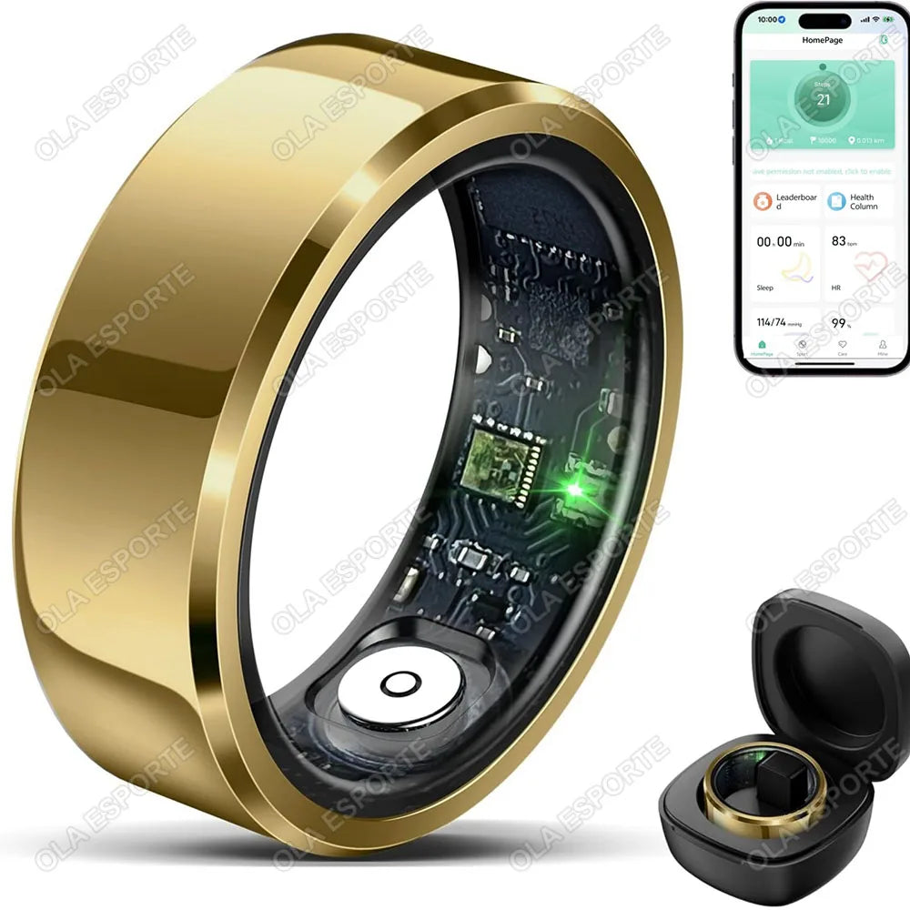 2026 Smart Ring Blood Pressure Heart Rate Sleep Monitoring Smart Ring