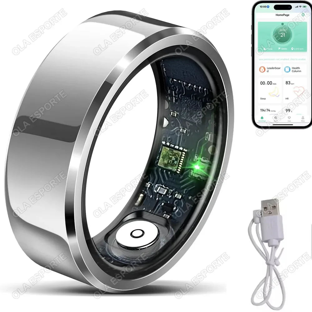 2026 Smart Ring Blood Pressure Heart Rate Sleep Monitoring Smart Ring