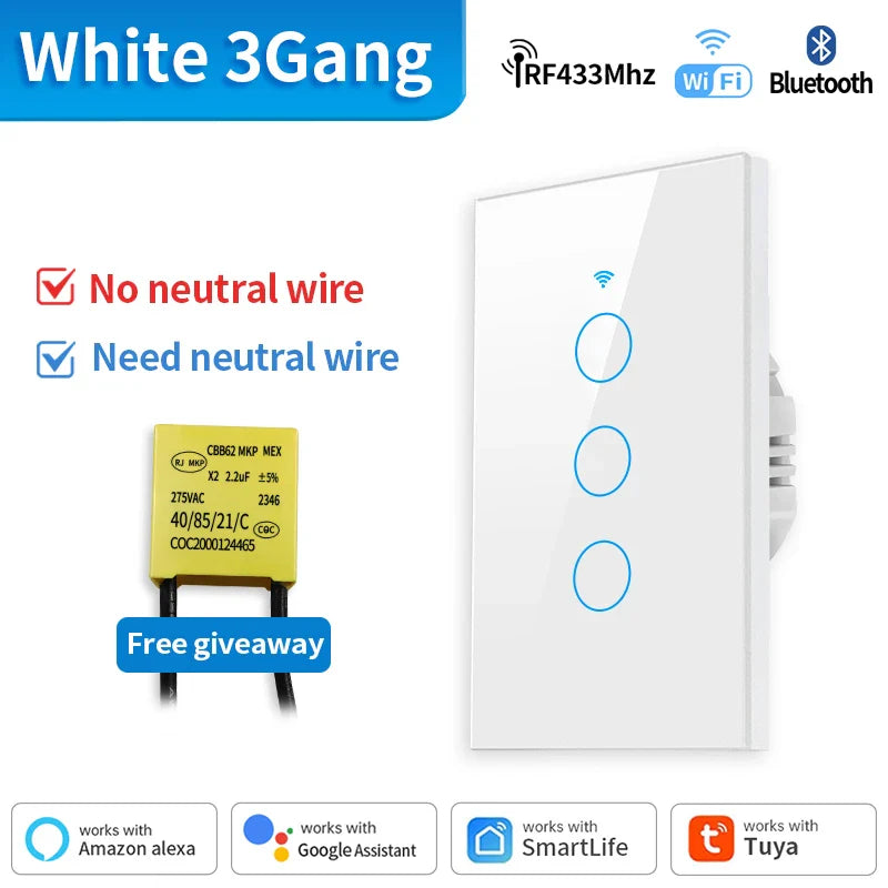 TNCE Tuya WiFi/Zigbee Smart Light Switch