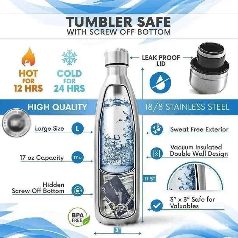 Diversion Water Bottle with Secret Compartment