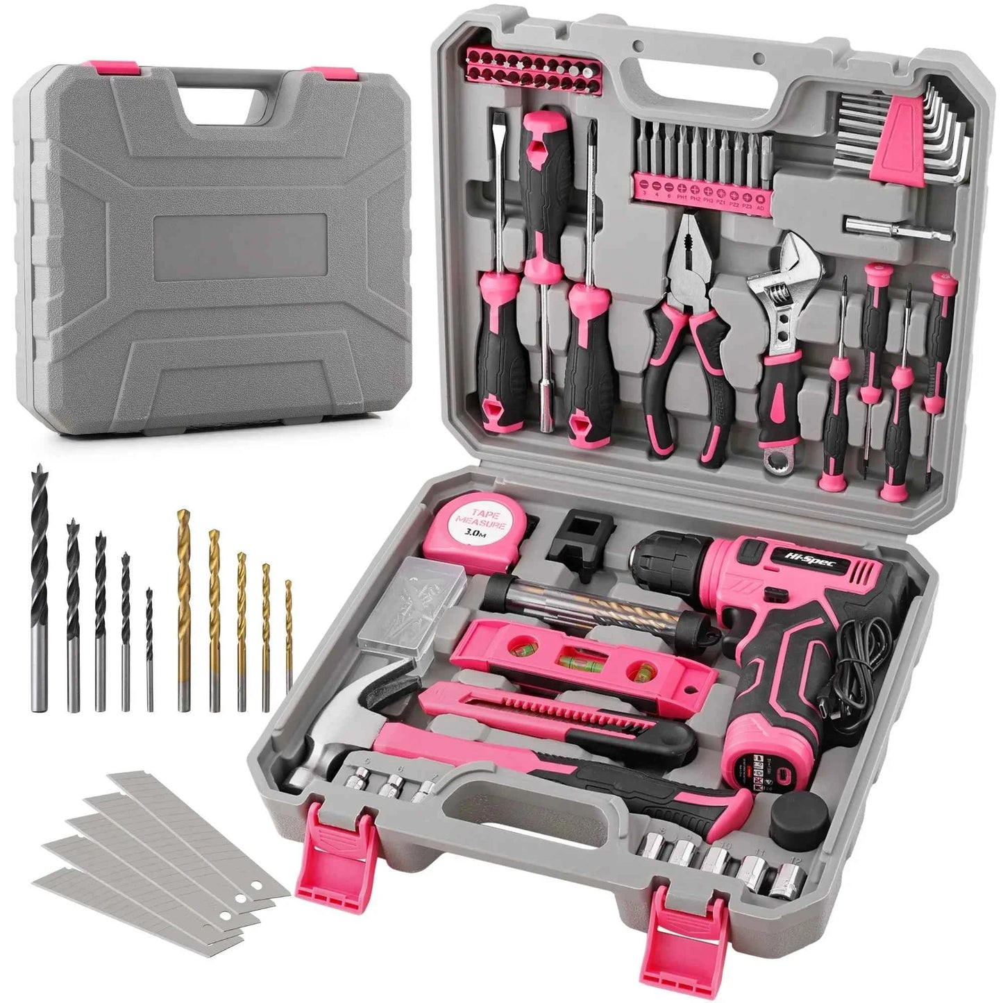 133-Piece Pink Power Tool Set