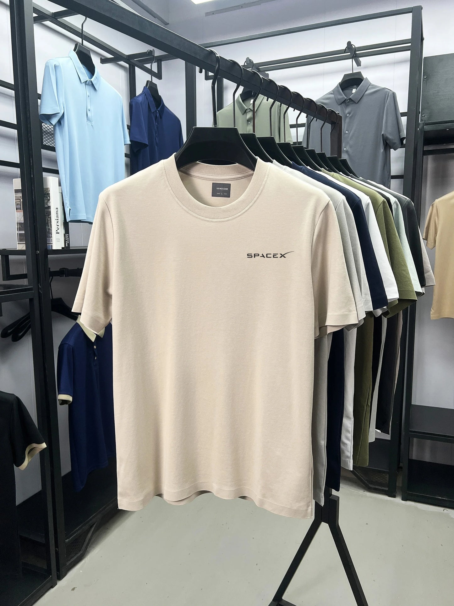 Men’s SPACEX Printed Round Neck T-Shirt