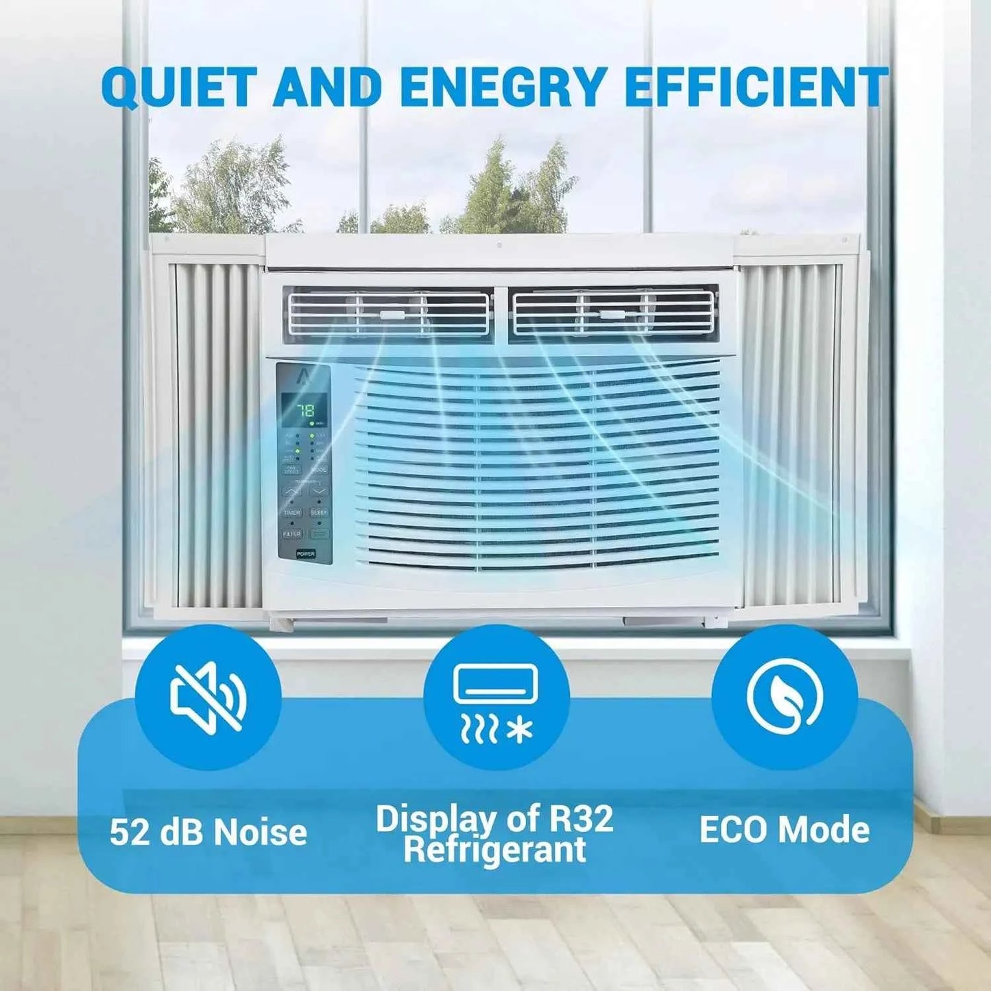 6000 BTU Smart Window Air Conditioner with WiFi