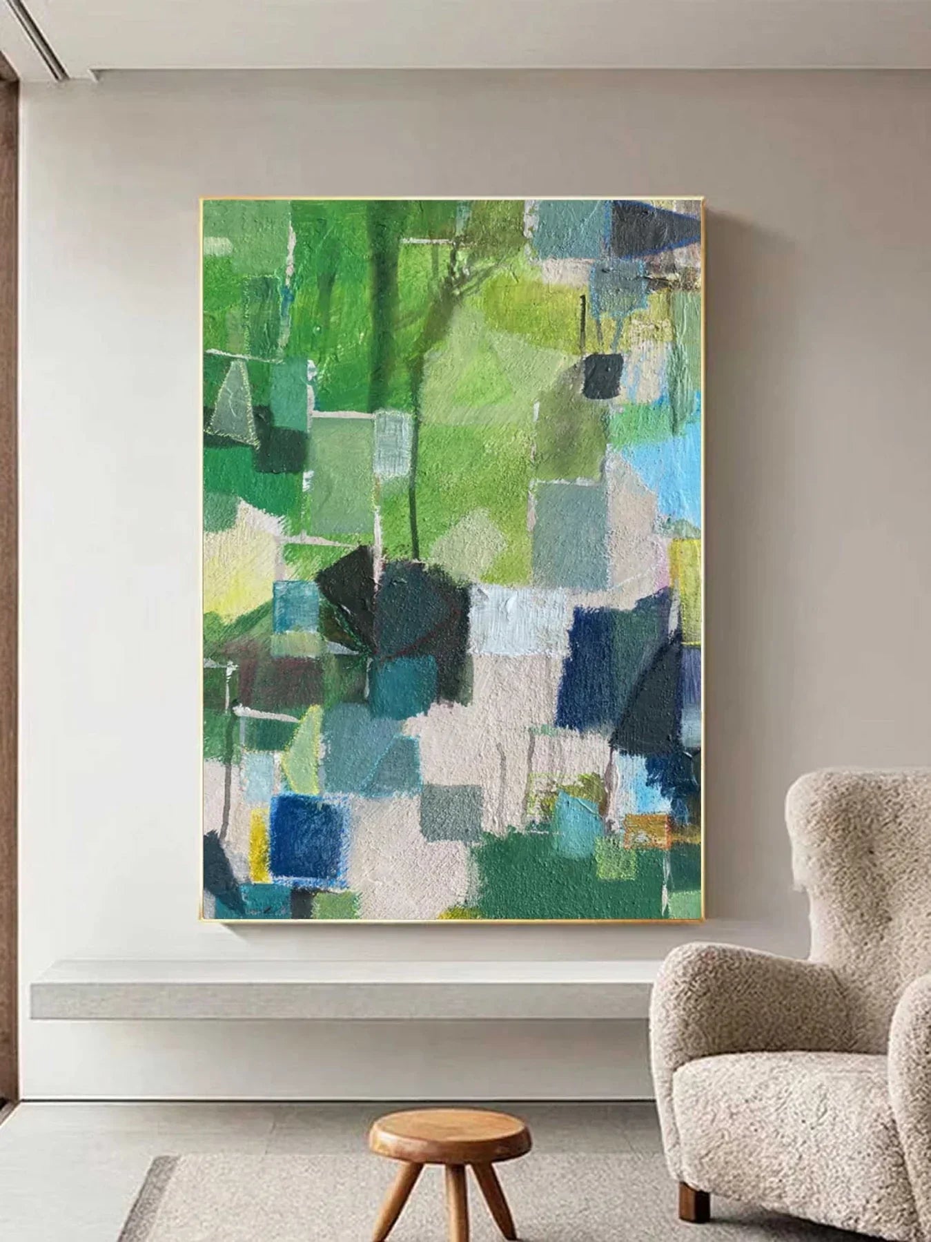 Colorful Handmade Oil Painting Wall Art 3D Large Colored Painting