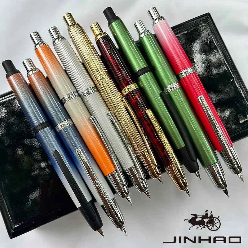 Push-Button Retractable Fountain Pen