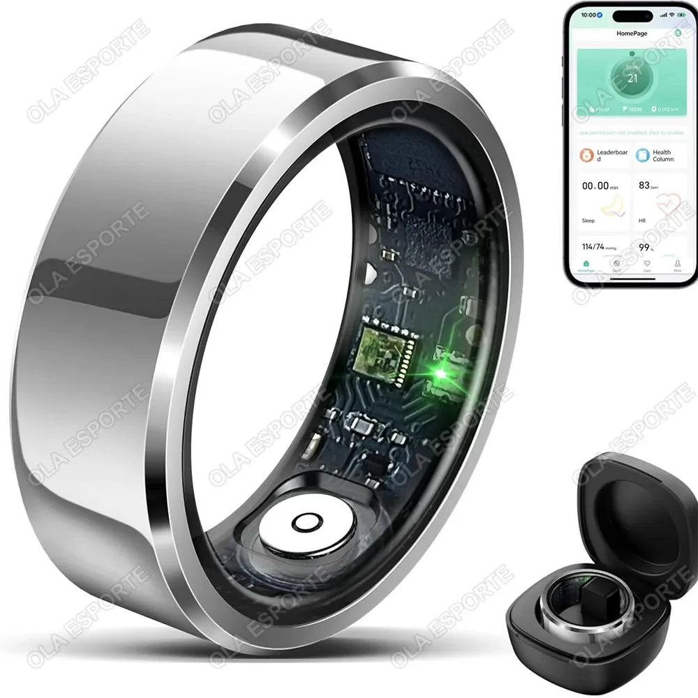 2026 Smart Ring Blood Pressure Heart Rate Sleep Monitoring Smart Ring