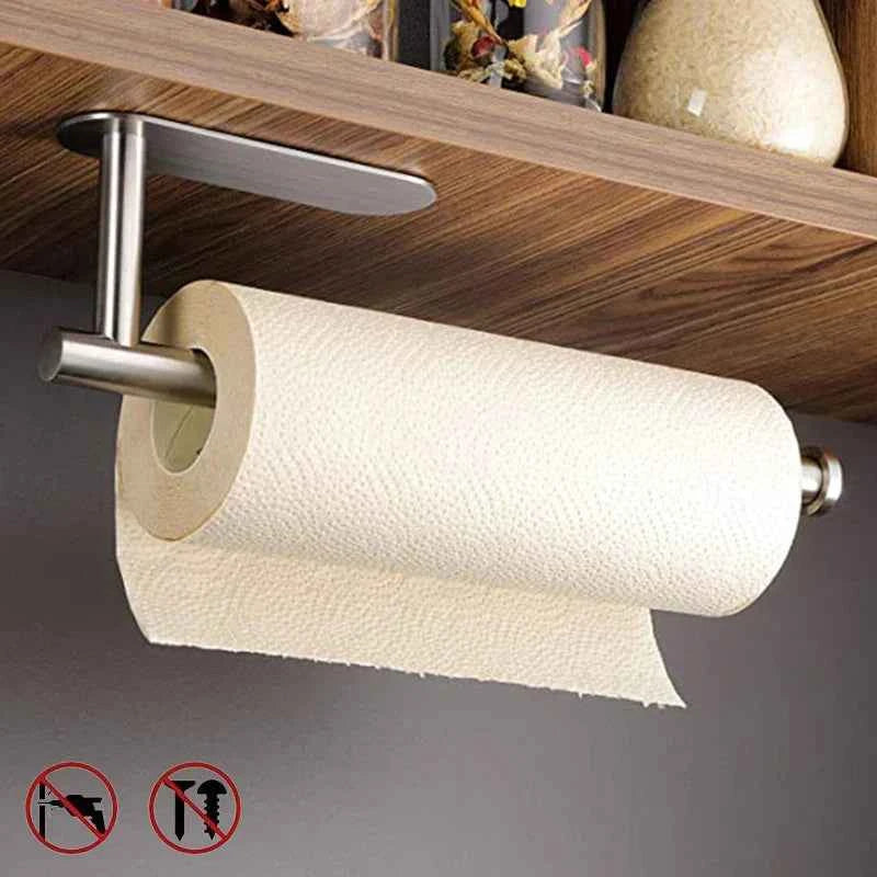 No-Drill Adhesive Toilet Paper Holder