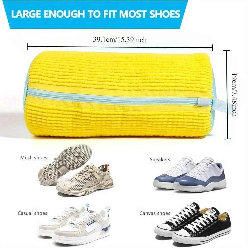 1-Pack Padded Shoe Wash Bag