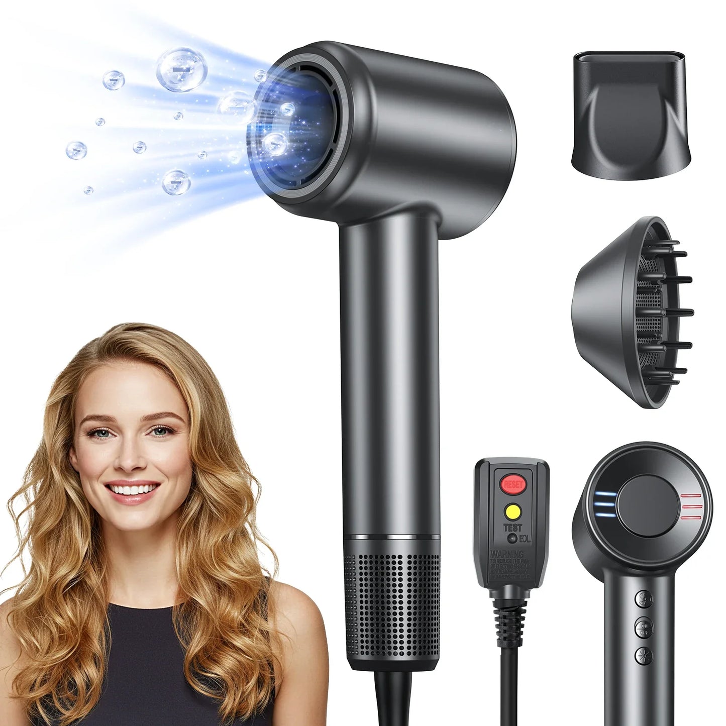 AeroLux™ 120000RPM High-Speed Ionic Hair Dryer