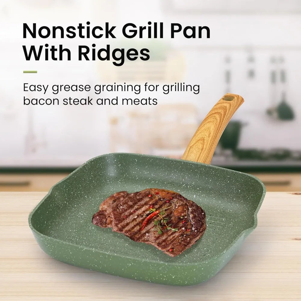 30-Piece Non-Stick Granite Cookware Set – Essential Cookware Set for Every Kitchen