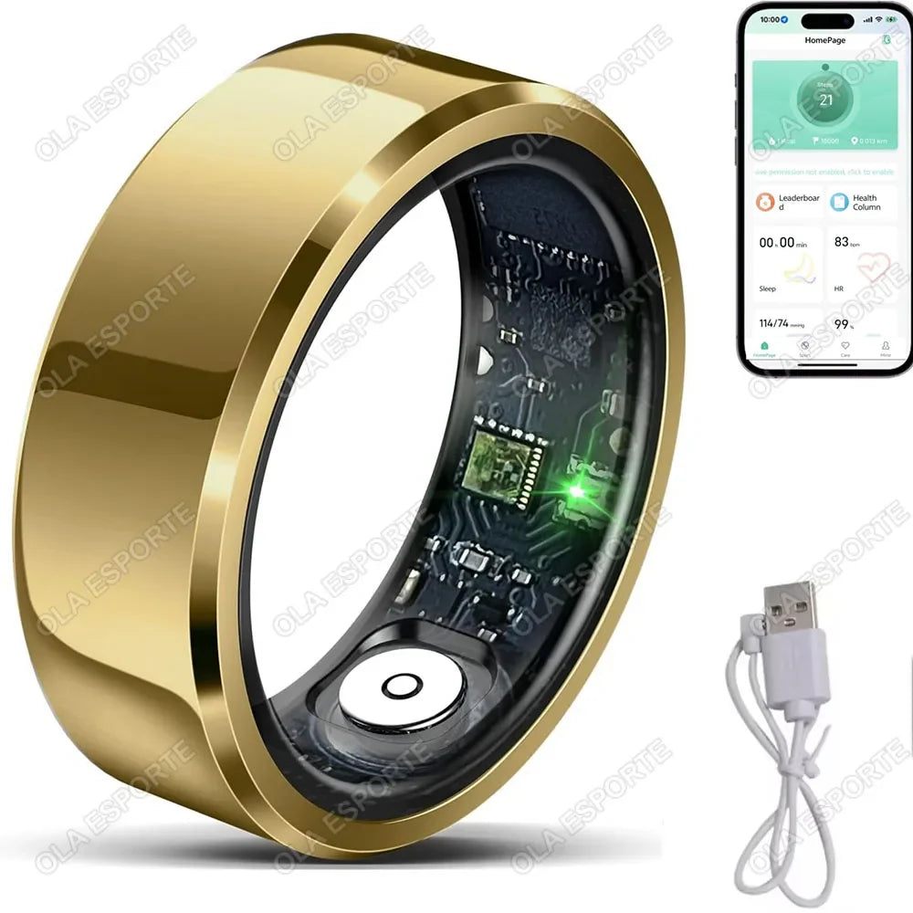 2026 Smart Ring Blood Pressure Heart Rate Sleep Monitoring Smart Ring
