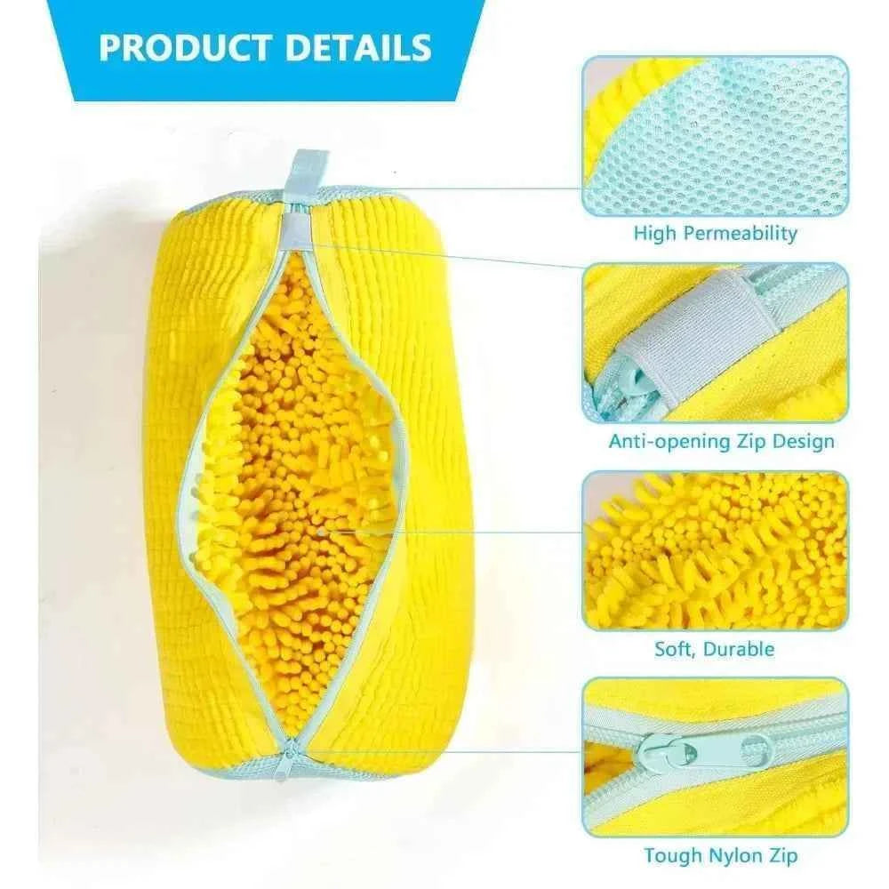 1-Pack Padded Shoe Wash Bag