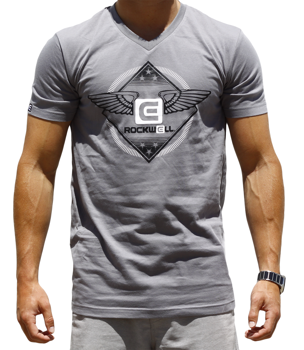 Men's Gray Fly Time V-Neck