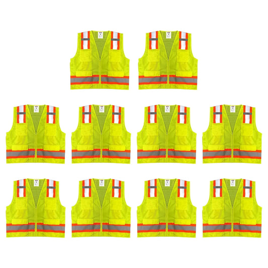 Safety-Main-05TTSYZ-Surveyor-Vest_-Class-2_-Solid-Front_-Mesh-Back_-Hi-Vis-Yellow_-Pack-of-10-37365585 - shoponestop.store