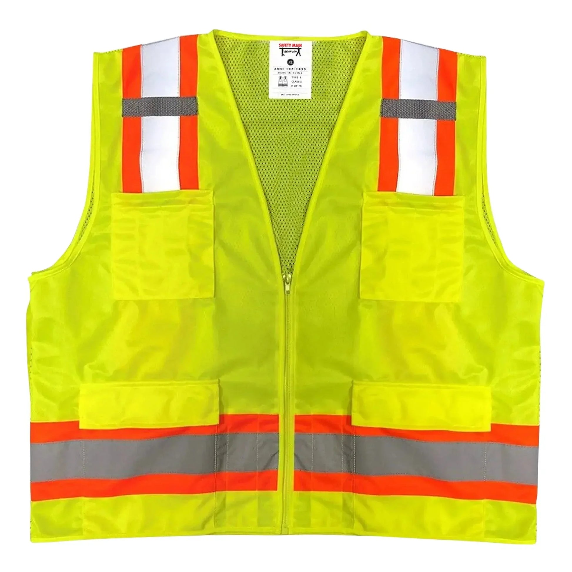 Safety-Main-05TTSYZ-Surveyor-Vest_-Class-2_-Solid-Front_-Mesh-Back_-Hi-Vis-Yellow_-Pack-of-10-37365617 - shoponestop.store