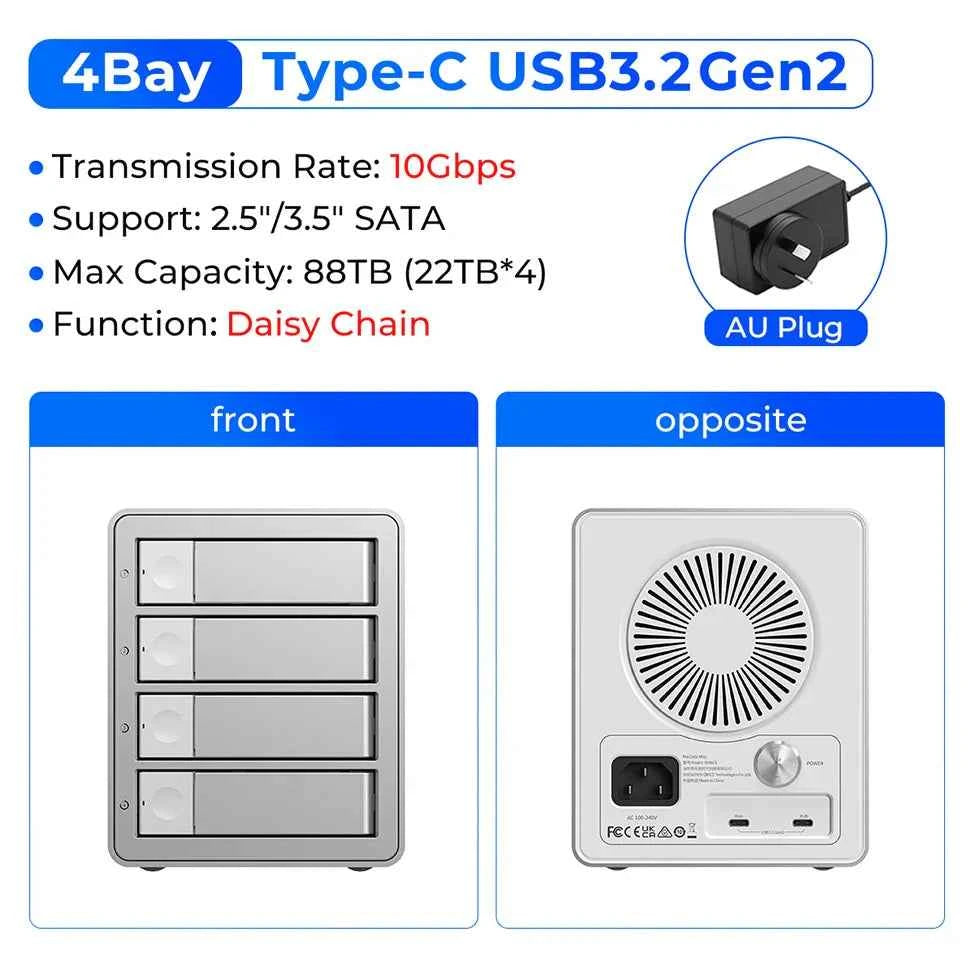 5-Bay 10Gbps SATA HDD & SSD Docking Station