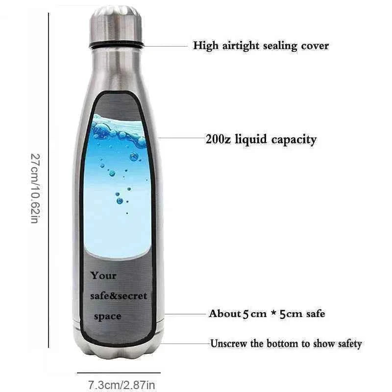 Diversion Water Bottle with Secret Compartment